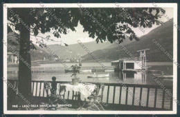 Trento Pinè Lago Della Seraia Barca Foto Cartolina RB4992 - Trento