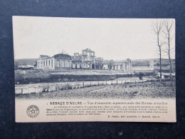 CP BELGIQUE (V2402) ABBAYE D'AULNE (2 Vues) Vue D'ensemble Septentrionale Des Ruines Actuelles - Thuin