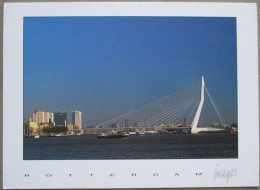HOLLAND NETHERLAND ROTTERDAM HARBOUR ERASMUS BRIDGE KARTE POSTCARD CARTOLINA ANSICHTSKARTE CARTE POSTALE POSTKARTE CARD - Rotterdam