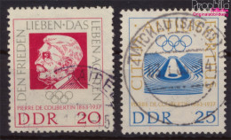 DDR 939-940 (kompl.Ausgabe) Gestempelt 1963 Pierre De Coubertin (10392240 - Used Stamps