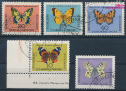 DDR 1004-1008 (kompl.Ausgabe) Gestempelt 1964 Schmetterlinge (10392224 - Used Stamps