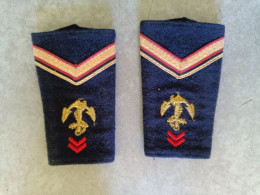 Insigne Tissu Militaire Fourreaux Troupes De Marine. - Patches