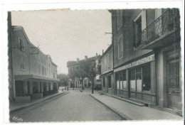 CPSM Avenue De La Gare  - La Poste Et L Hôtel Brunel à Lamastre (07) - Lamastre