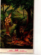 Thailande,illustrateur,Madri Asked Three Great Animals To Give Her A Way, Lion, Tigre,panthere - Thaïlande