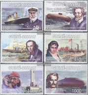 Guinea-Bissau 4000-4005 (complete. Issue) Unmounted Mint / Never Hinged 2008 Pioneers Of Seetransports - Guinea-Bissau