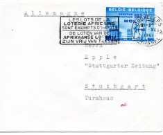 63887 - Belgien - 1961 - 6F AKW EF A Bf BRUXELLES - ... LOTERIE AFRICAINE ... -> Westdeutschland - Atome