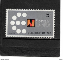 BELGIQUE 1977 EUROPALIA BRD Yvert 1862 NEUF** MNH - Ungebraucht