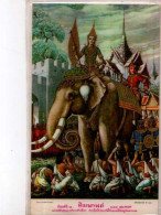 Thailande,illustrateur,Vessantara Gave A White Elephant To Eight Brahmans ... - Thaïlande