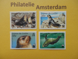 Tristan Da Cunha 2004, WWF FAUNA SUBANTARCTIC FUR SEAL: Mi 821-24, ** - Ungebraucht