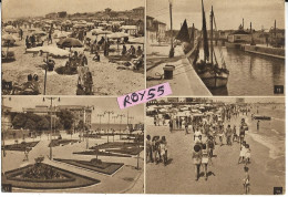 Marche-senigallia Vedute Vedutine Spiaggia Porto Giardini Anni 40 (v.retro) - Senigallia