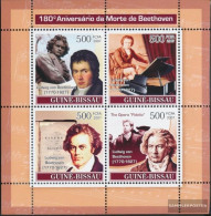 Guinea-Bissau 3643-3646 Sheetlet (complete. Issue) Unmounted Mint / Never Hinged 2007 Composer Ludwig Van Beethoven - Guinea-Bissau