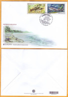 2024 Moldova FDC Europa 2024. Underwater Flora And Fauna. Fish, Beluga, Crayfish - 2024