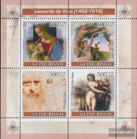 Guinea-Bissau 3633-3636 Sheetlet (complete. Issue) Unmounted Mint / Never Hinged 2007 Leonardo Da Vinci / Paintings - Guinea-Bissau