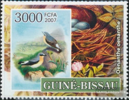 Guinea-Bissau 3610 (complete. Issue) Unmounted Mint / Never Hinged 2007 Birds - Steinschmätzer - Scouts - Guinea-Bissau