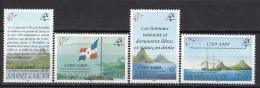 ST.LUCIA 952-955,unused (**) - St.Lucie (1979-...)