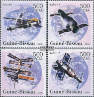 Guinea-Bissau 3338-3341 (complete. Issue) Unmounted Mint / Never Hinged 2006 Raumstationen - Guinea-Bissau