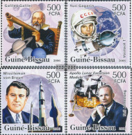 Guinea-Bissau 3326-3329 (complete. Issue) Unmounted Mint / Never Hinged 2006 Weltraumpioniere - Guinea-Bissau