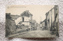 Boussu "Rue Bergi-fossé - Vue Prise Après Le Bombardement Par Avions (1918)" - Boussu