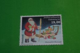 4-573 Timbre De Feuille Père Noel Santa Clause  Jule  Groenland Inuit Christmas Dogsled Traineau Costume Non Autocollant - Noël