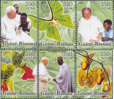 Guinea-Bissau 3202-3207 (complete. Issue) Unmounted Mint / Never Hinged 2005 Afrikareise Of Pope - Guinea-Bissau