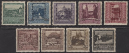 Austria - Semi-postal - Cityscapes - Set Of 9 - Mi 433~441 - 1923 - MNH - Unused Stamps
