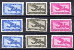 Indochina Series Aéreo Nº Yvert 17/19 ** (algún Sello Punto Del Tiempo) - Airmail