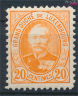 Luxemburg 59D Postfrisch 1891 Adolf (10368827 - 1891 Adolphe Voorzijde