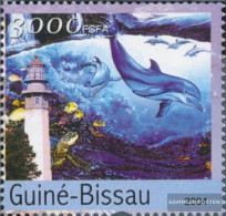 Guinea-Bissau 2801 (complete. Issue) Unmounted Mint / Never Hinged 2004 Delfine And Lighthouses - Guinea-Bissau