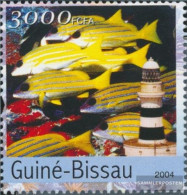 Guinea-Bissau 2800 (complete. Issue) Unmounted Mint / Never Hinged 2004 Fish And Lighthouses - Guinea-Bissau