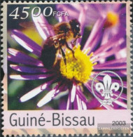 Guinea-Bissau 2643 (complete. Issue) Unmounted Mint / Never Hinged 2003 Bees And Pfadfinderlogo - Guinea-Bissau