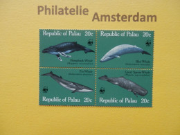 Palau 1983, WWF FAUNA WHALES WALVISSEN WALE: Mi 20-23, ** - Unused Stamps
