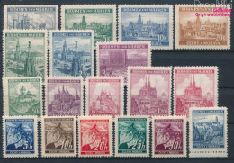 Böhmen Und Mähren 20-37 (kompl.Ausg.) Postfrisch 1939 Lindenzweig / Landschaften (10368571 - Unused Stamps