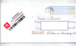 Lettre Recommandée Saint Amand Sur Vignette Bureau - 2000 « Avions En Papier »