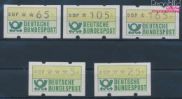 BRD ATM1 Satz 5 Komplett (5,25,65,105,165 Nominale) Postfrisch 1981 Automatenmarke (10343326 - Neufs