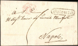 Napoli 1831 Italia, Brief Von Potenza Nach Napoli - 1. ...-1850 Prefilatelia