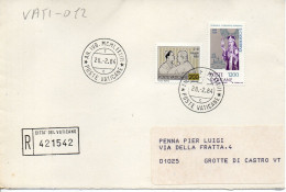 Philatelic Envelope With Stamps Sent From VATICAN CITY STATE To ITALY - Lettres & Documents