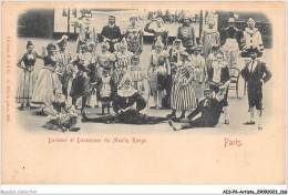 AISP6-0633 - 75018 PARIS ARTISTE - DANSEUR ET DANSEUSES DU MOULIN ROUGE MUSIC HALL - Arrondissement: 18