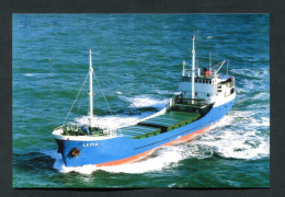 Carte-photo Moderne - Cargo " La Pia " Vers 1995 Au Large D'Aurigny (Alderney)" Normandie - Handel