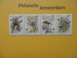 Macau 1995, WWF FAUNA ASIAN PANGOLIN: Mi 795-98, ** - Ungebraucht