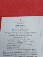 Doodsprentje Alix Baert / Hamme Zogge 26/4/1917 - 8/6/1987 ( Maurice Auwaerts ) - Religion & Esotericism