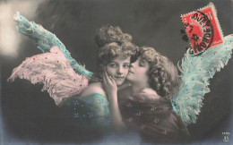 FANTAISIES - Jeunes Filles - Anges - Carte Postale Ancienne - Otros & Sin Clasificación