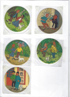 Fromage TINTIN 5 Autocollants - Stickers