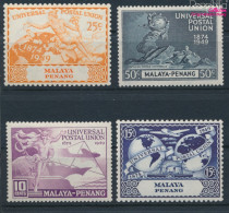 Malaysia - Penang 23-26 (kompl.Ausg.) Postfrisch 1949 75 Jahre UPU (10368490 - Penang