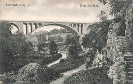 LUXEMBOURG - Pont Adolphe - Escalier - Vue Générale - Carte Postale Ancienne - Luxemburg - Stadt