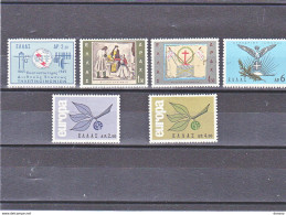GRECE 1965 Yvert 855-858 + 868-869 NEUF** MNH Cote 4,20 Euros - Unused Stamps