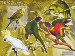 Guinea-Bissau Miniature Sheet 541 (complete. Issue) Unmounted Mint / Never Hinged 2005 Parrots - Guinea-Bissau