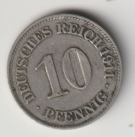 DEUTSCHES REICH 1911 E: 10 Pfennig, KM 12 - 10 Pfennig