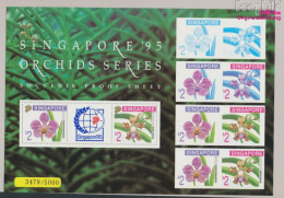 Singapur Block36 (kompl.Ausg.) Postfrisch 1995 Orchideen (10368186 - Singapur (1959-...)