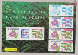 Singapur Block36 (kompl.Ausg.) Postfrisch 1995 Orchideen (10368187 - Singapore (1959-...)