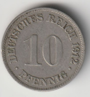 DEUTSCHES REICH 1912 G: 10 Pfennig, KM 12 - 10 Pfennig